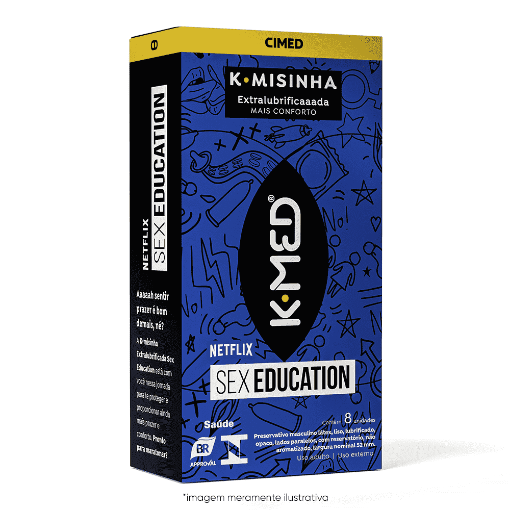 K-Misinha Extralubrificaaada K-Med Sex Education com 8 unidades