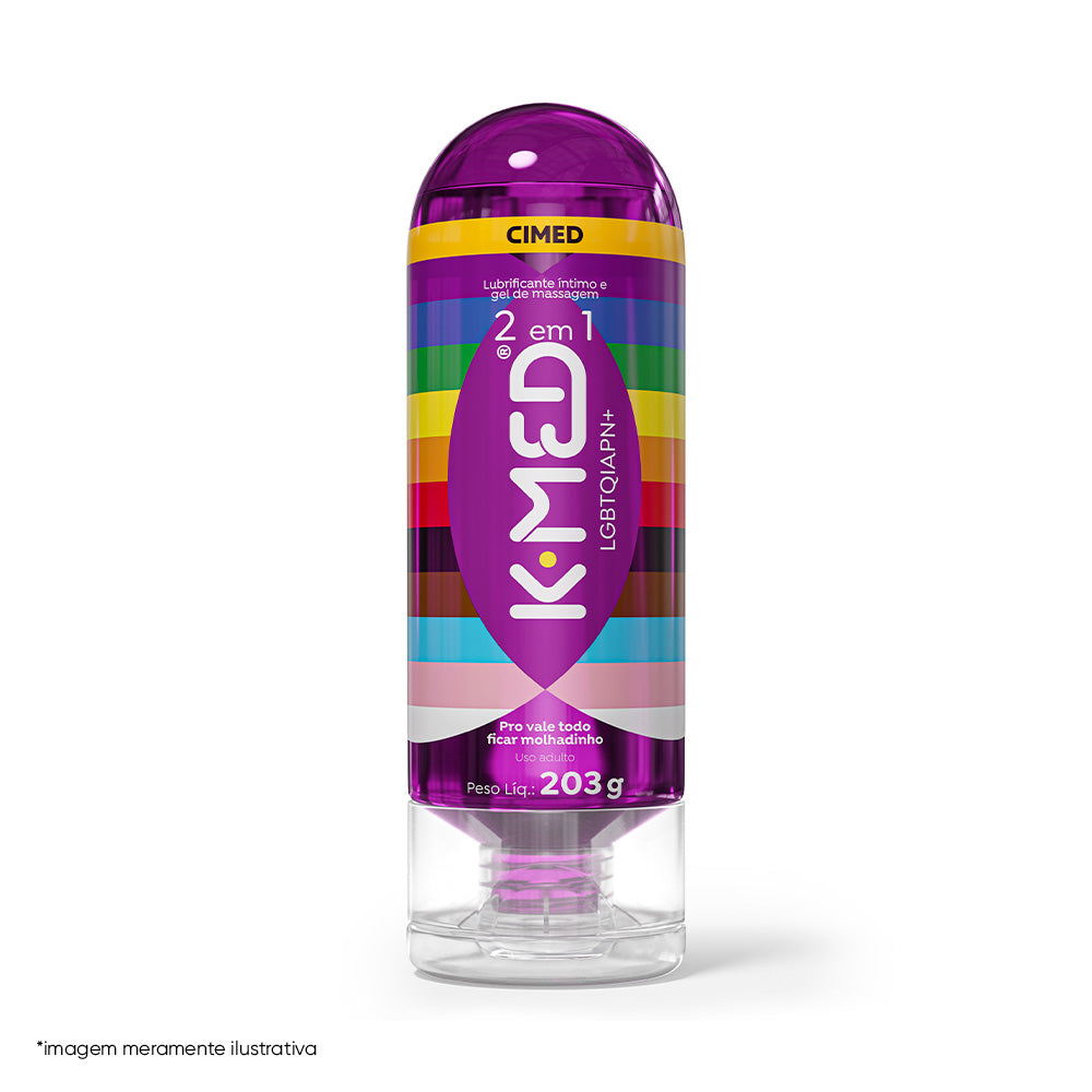 K-Med LGBTQIAP+ 2 em 1 Gel Lubrificante Íntimo