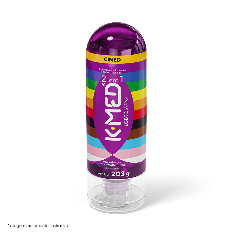 K-Med LGBTQIAP+ 2 em 1 Gel Lubrificante Íntimo