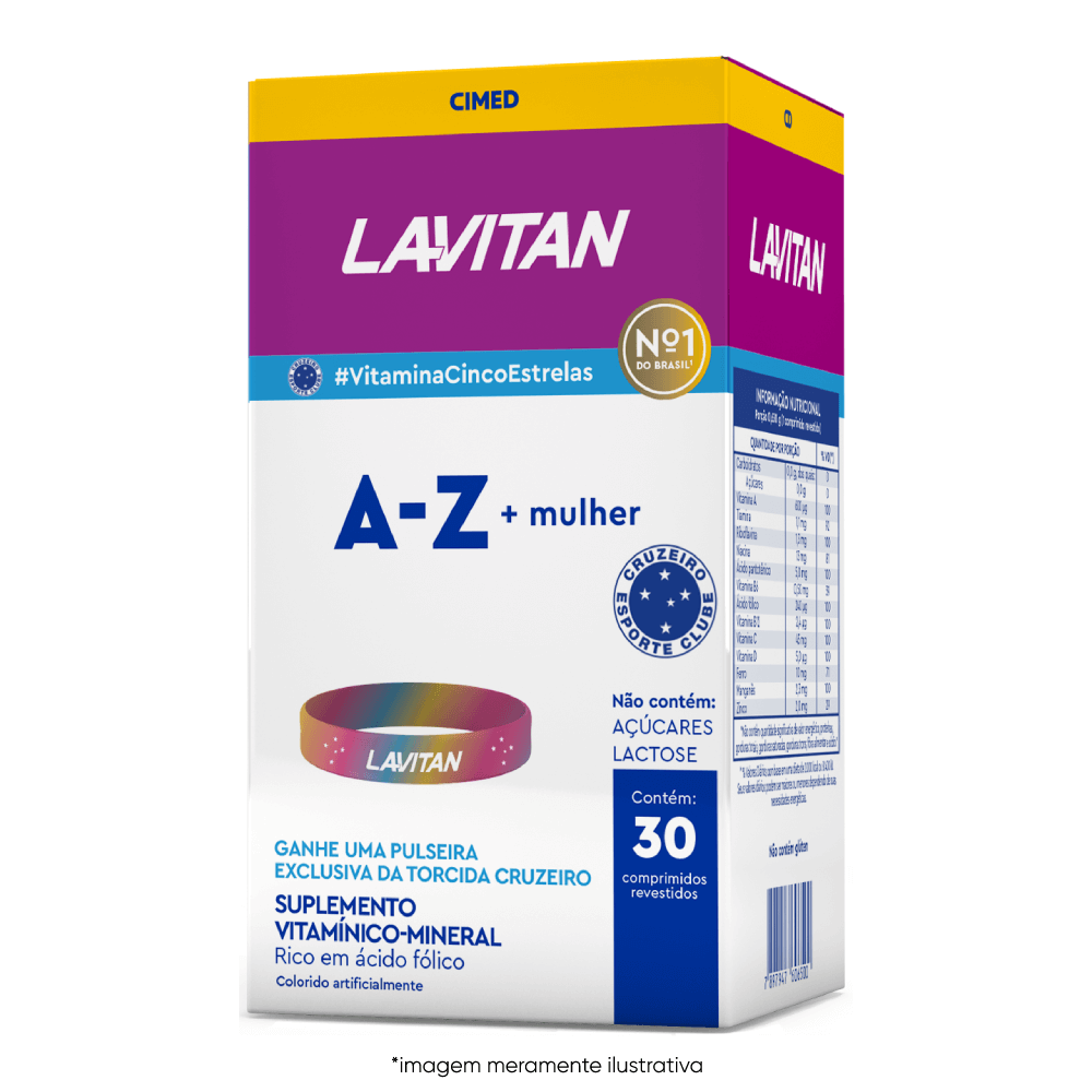 Lavitan Cruzeiro A-Z Mulher 30 Comprimidos