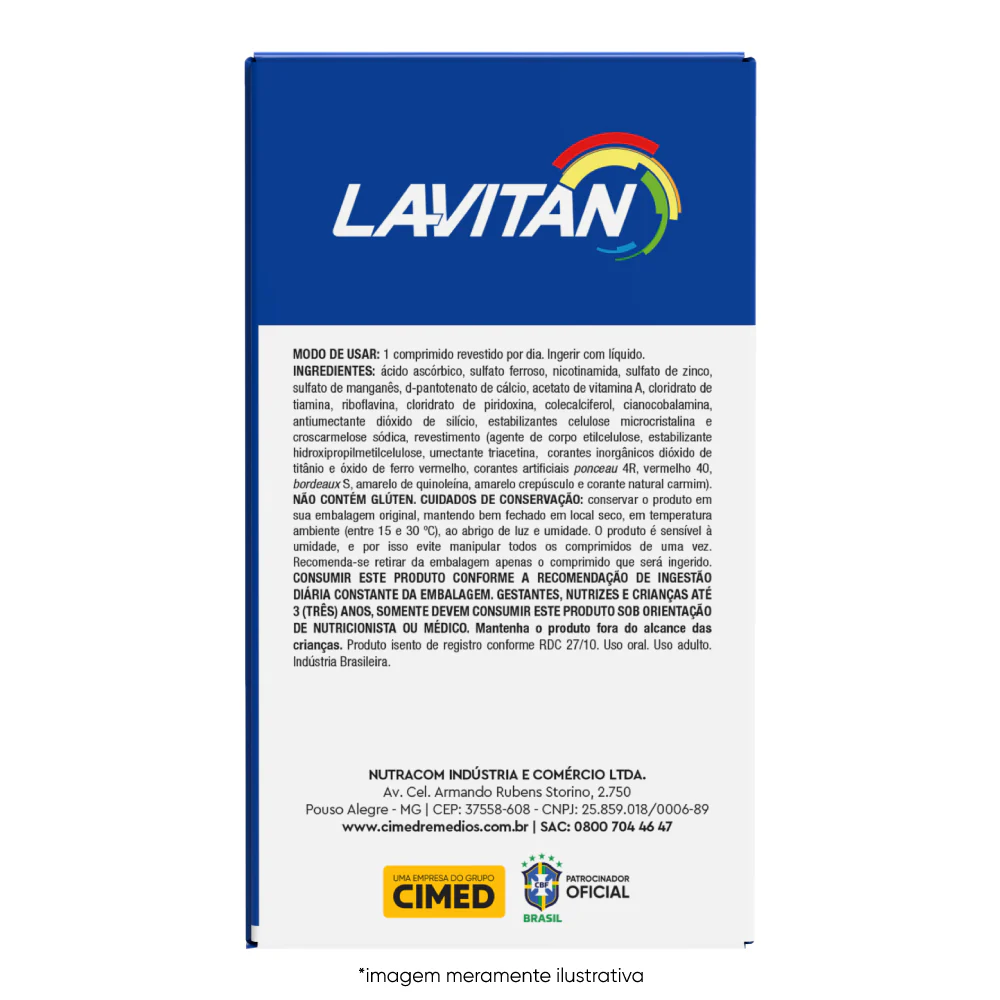 Lavitan A-Z Original com 60 Comprimidos