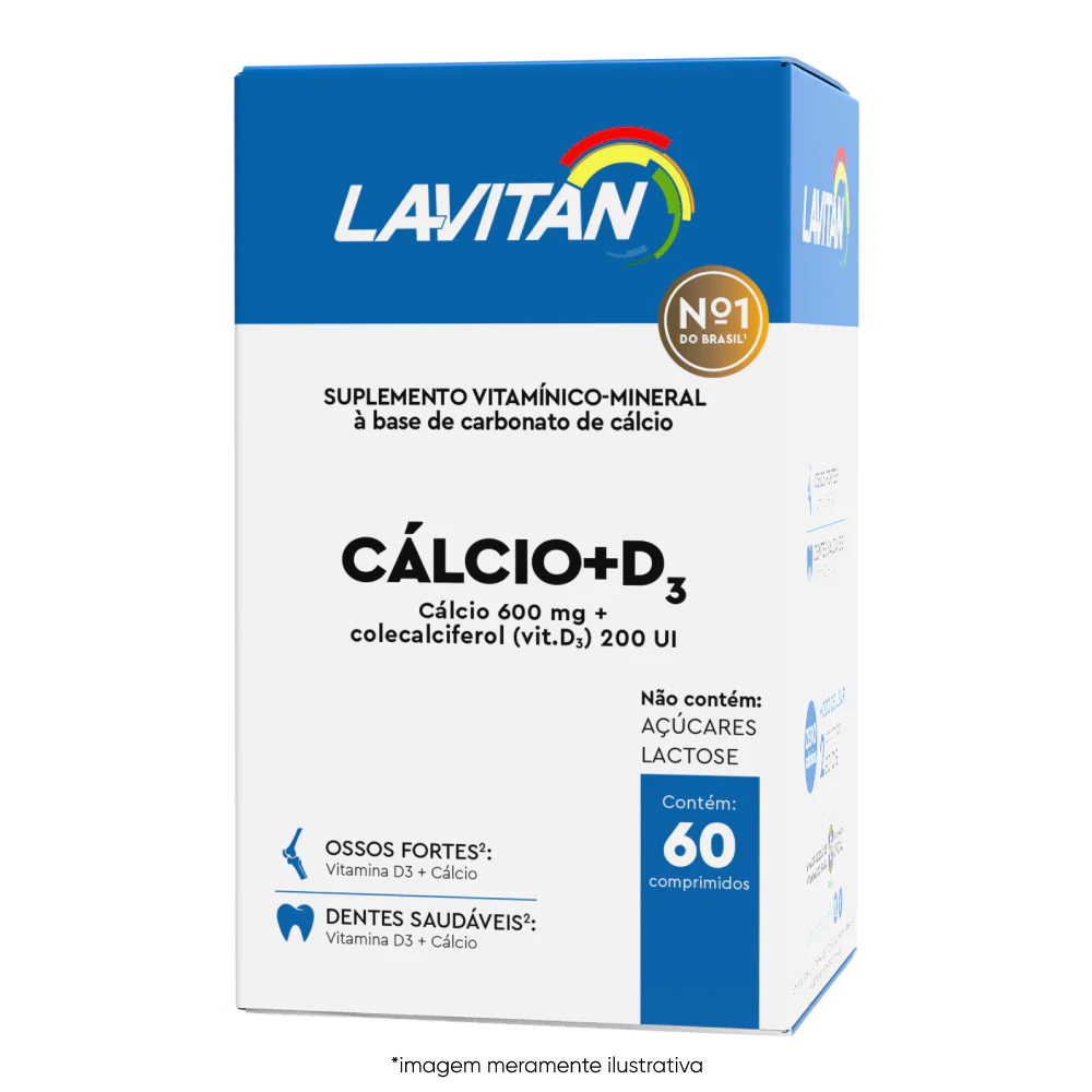 Imagem ilustrativa Lavitan Cálcio + Vitamina D3