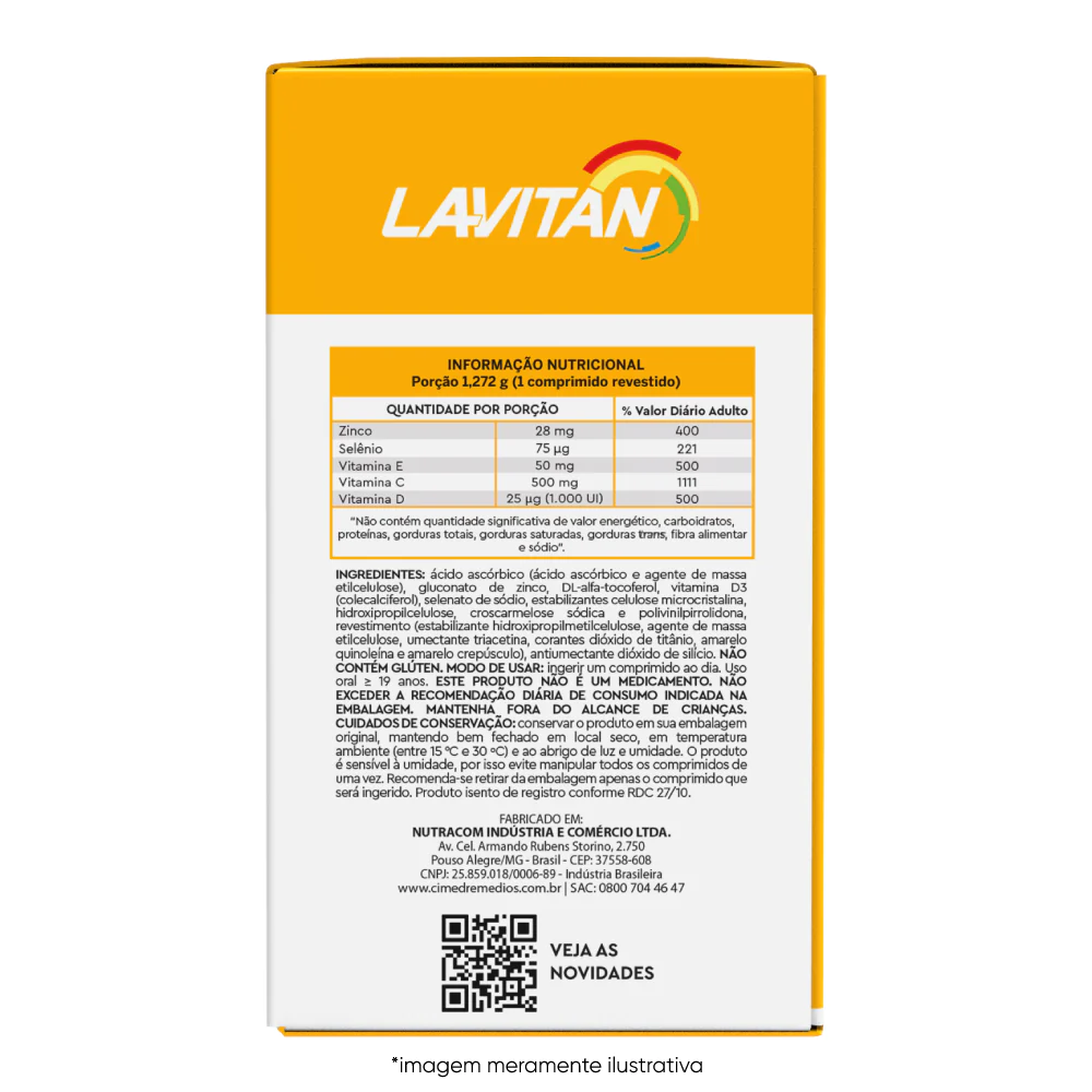 Lavitan Vitaminas CDZSE Mais Imunidade
