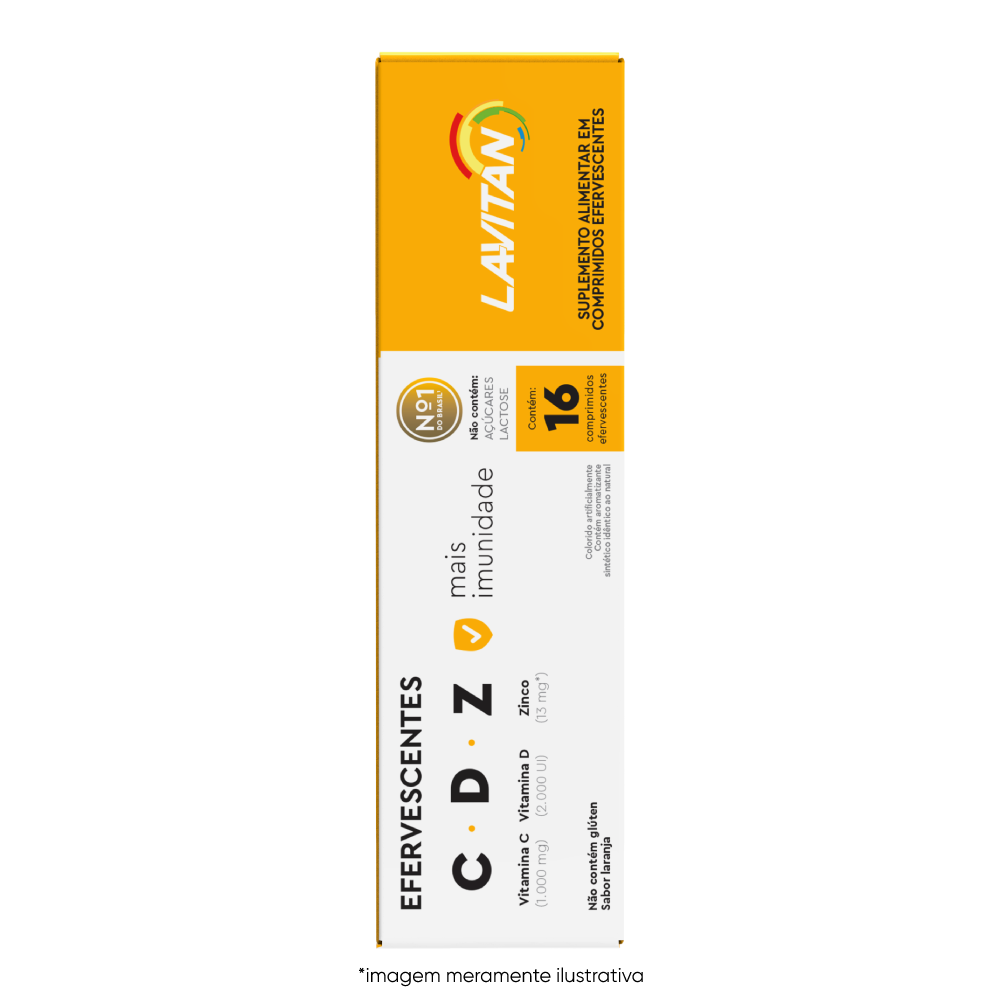 Lavitan Imunidade CDZ Com 16 Comprimidos Efervescentes