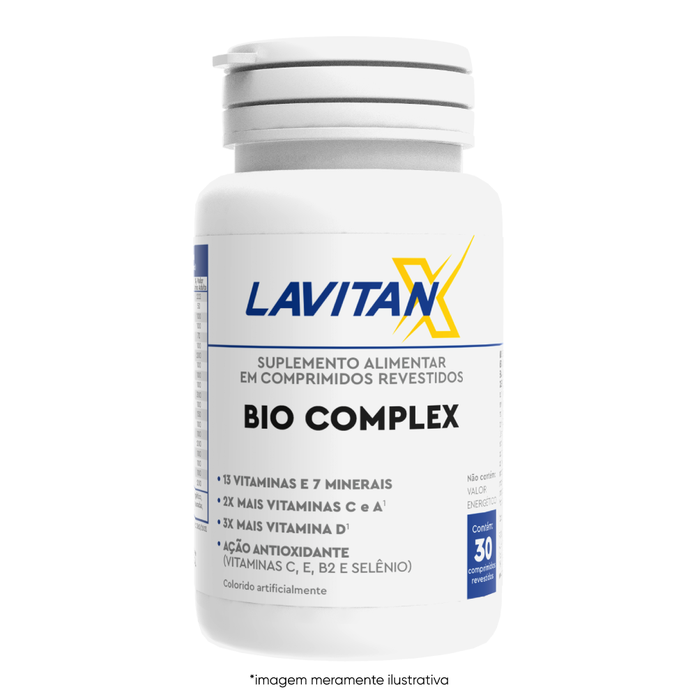 Imagem ilustrativa  do frasco de Lavitan Bio Complex. 
